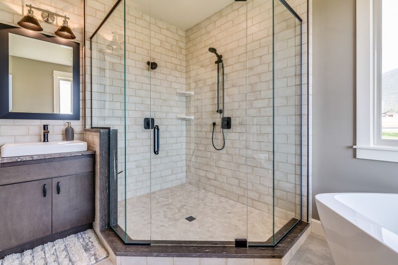 Modern Shower with Bench